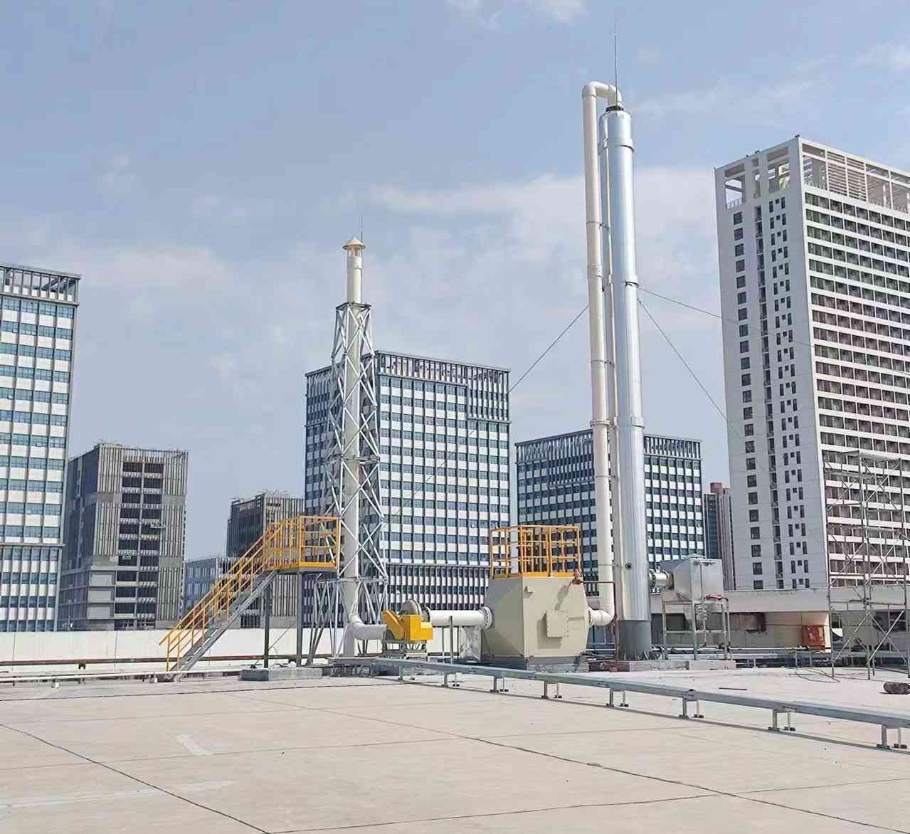  	  深圳海普瑞藥業4000風量1500濃度乙醇高塔吸收+